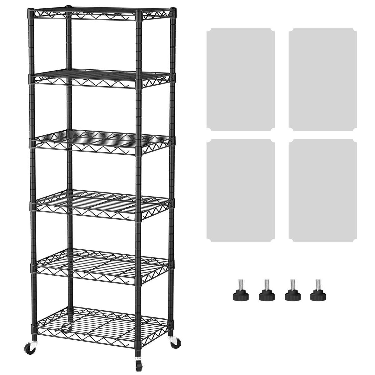 SINGAYE 6-shelf storage mesh unit showing sturdy weave and compact shelves