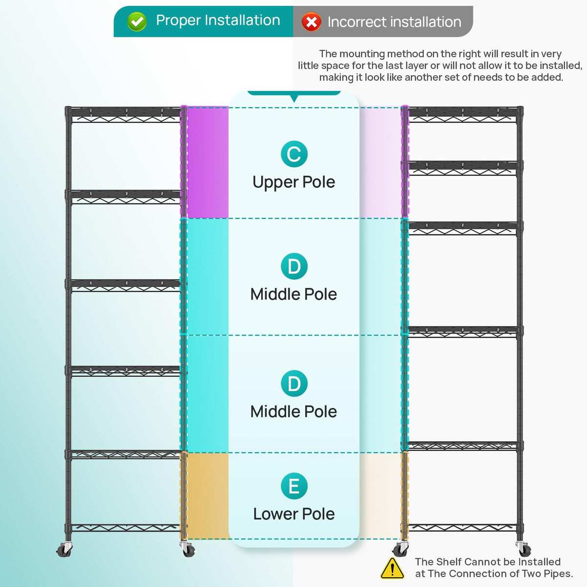SINGAYE adjustable shelf heights enabling customized organization
