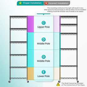 SINGAYE adjustable shelf heights enabling customized organization