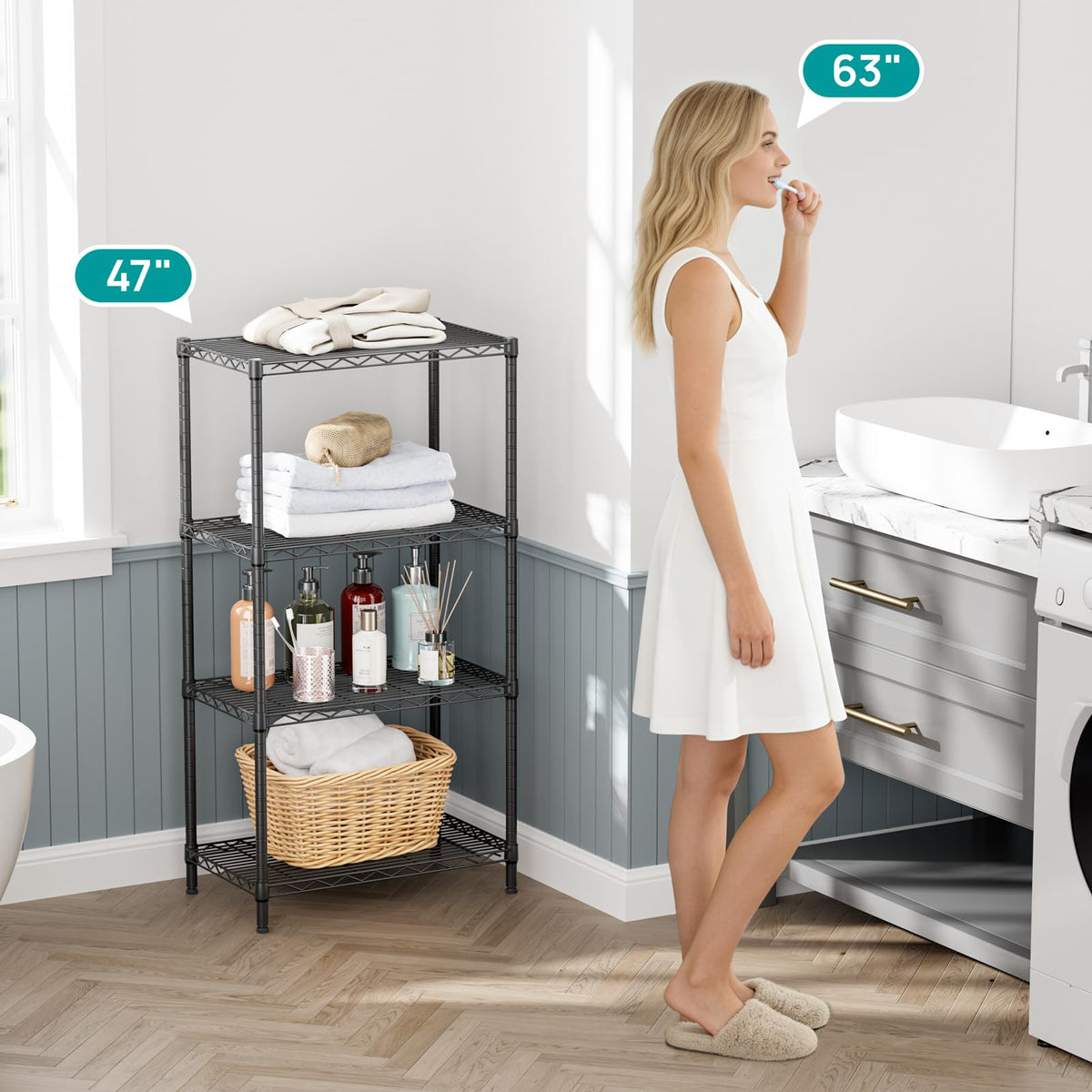 SINGAYE adjustable shelves height demonstration