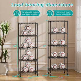SINGAYE edge-downward design shelf accommodates larger items over the edge.