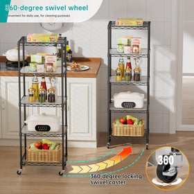 SINGAYE heavy-duty shelf supports up to 100 pounds per level.