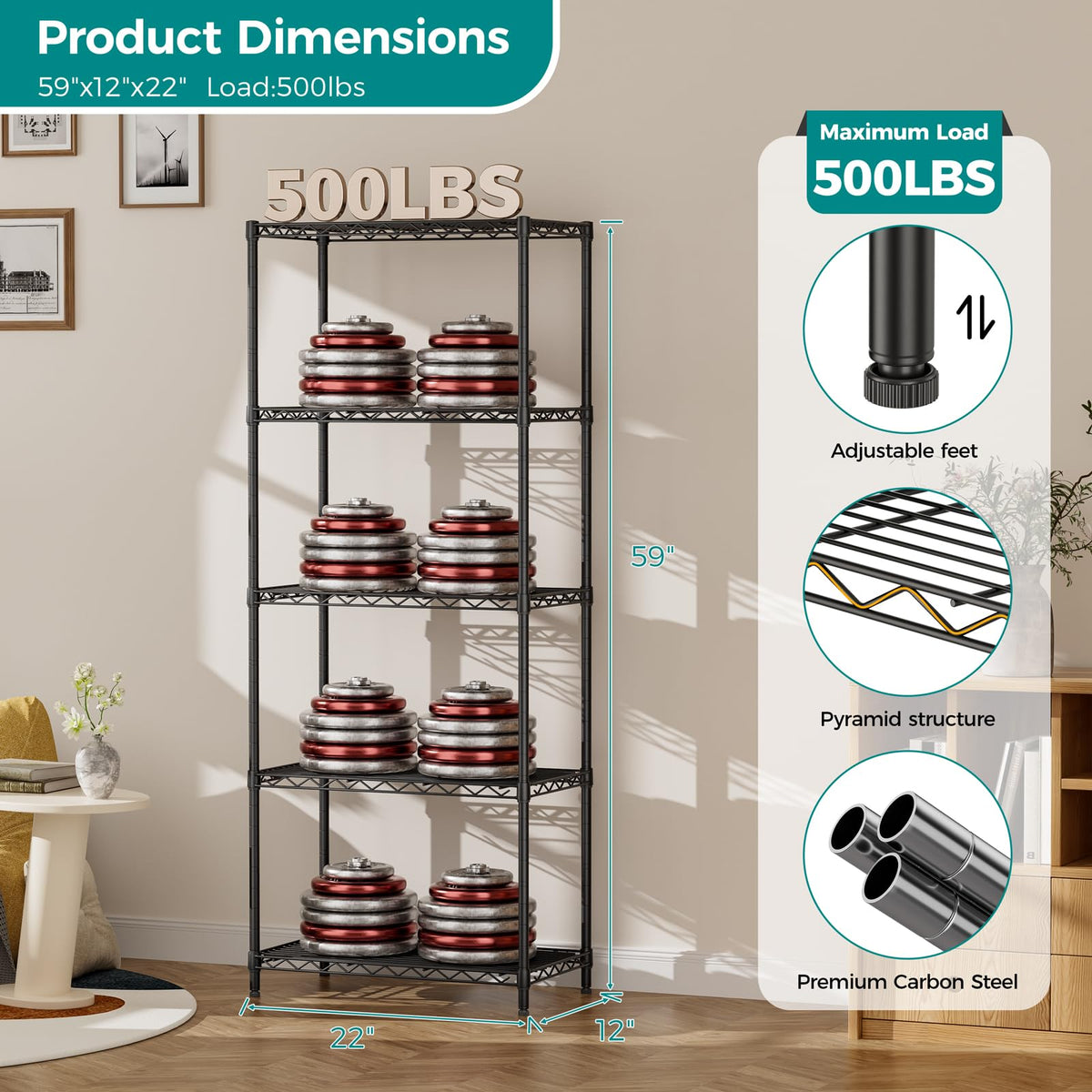 SINGAYE laundry-shelf keeps detergents and cleaners within reach.