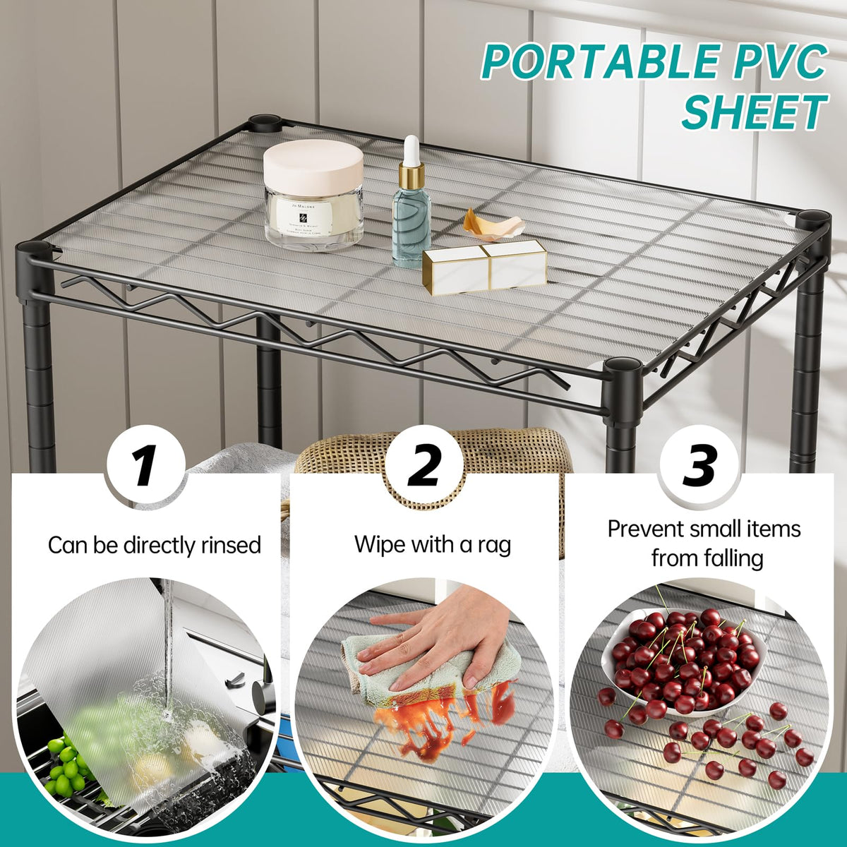 SINGAYE laundry room shelf maximizes vertical space and keeps detergents organized.