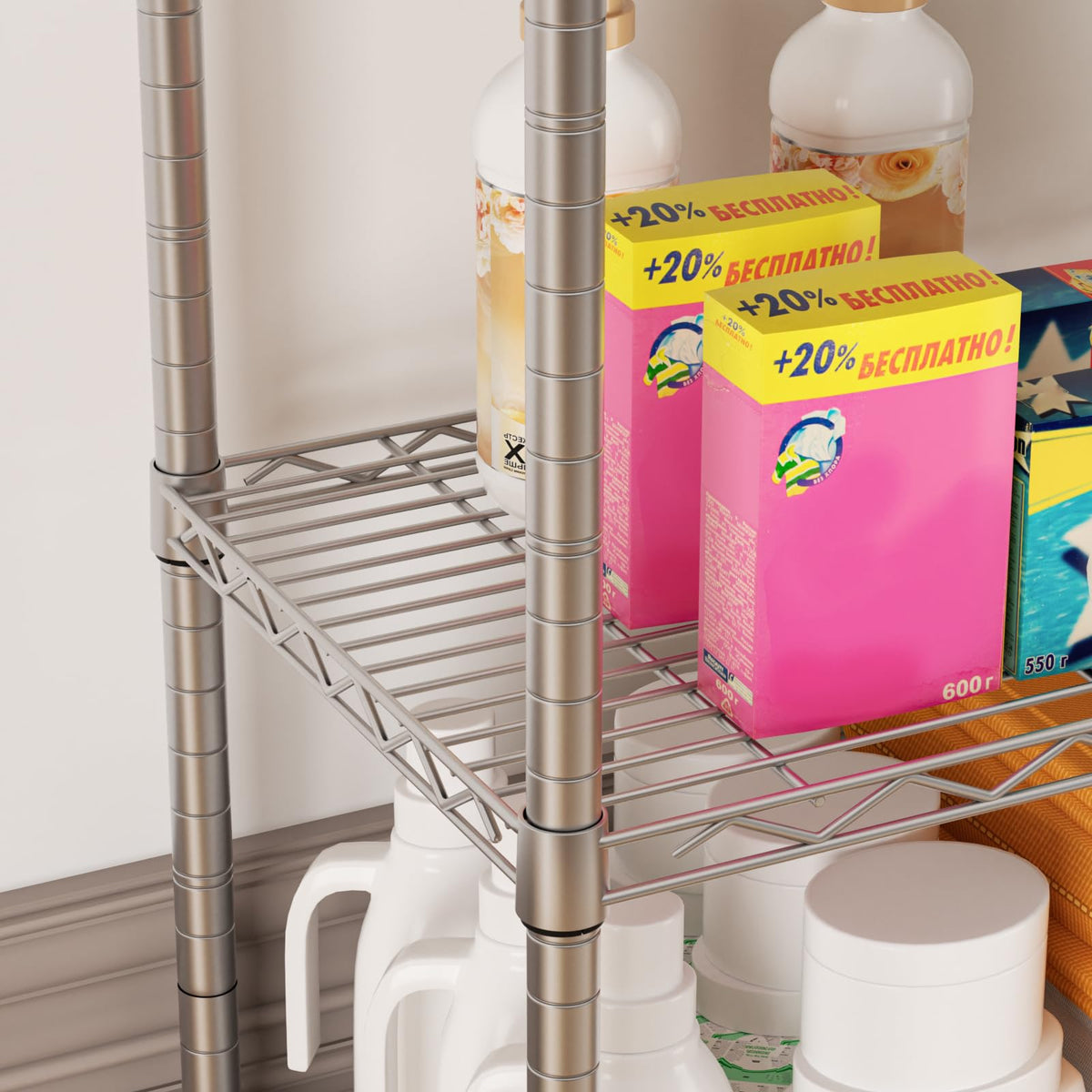 SINGAYE narrow rack with wheels for easy home rearrangement.