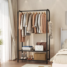 SINGAYE portable closet hanger side view ideal for organized clothing