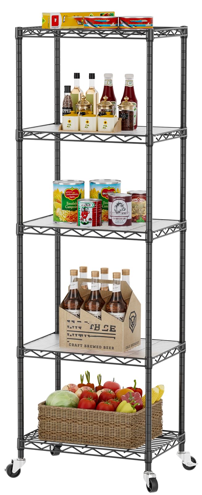 SINGAYE shelf closet wire shelving unit for compact, sturdy storage in small spaces.
