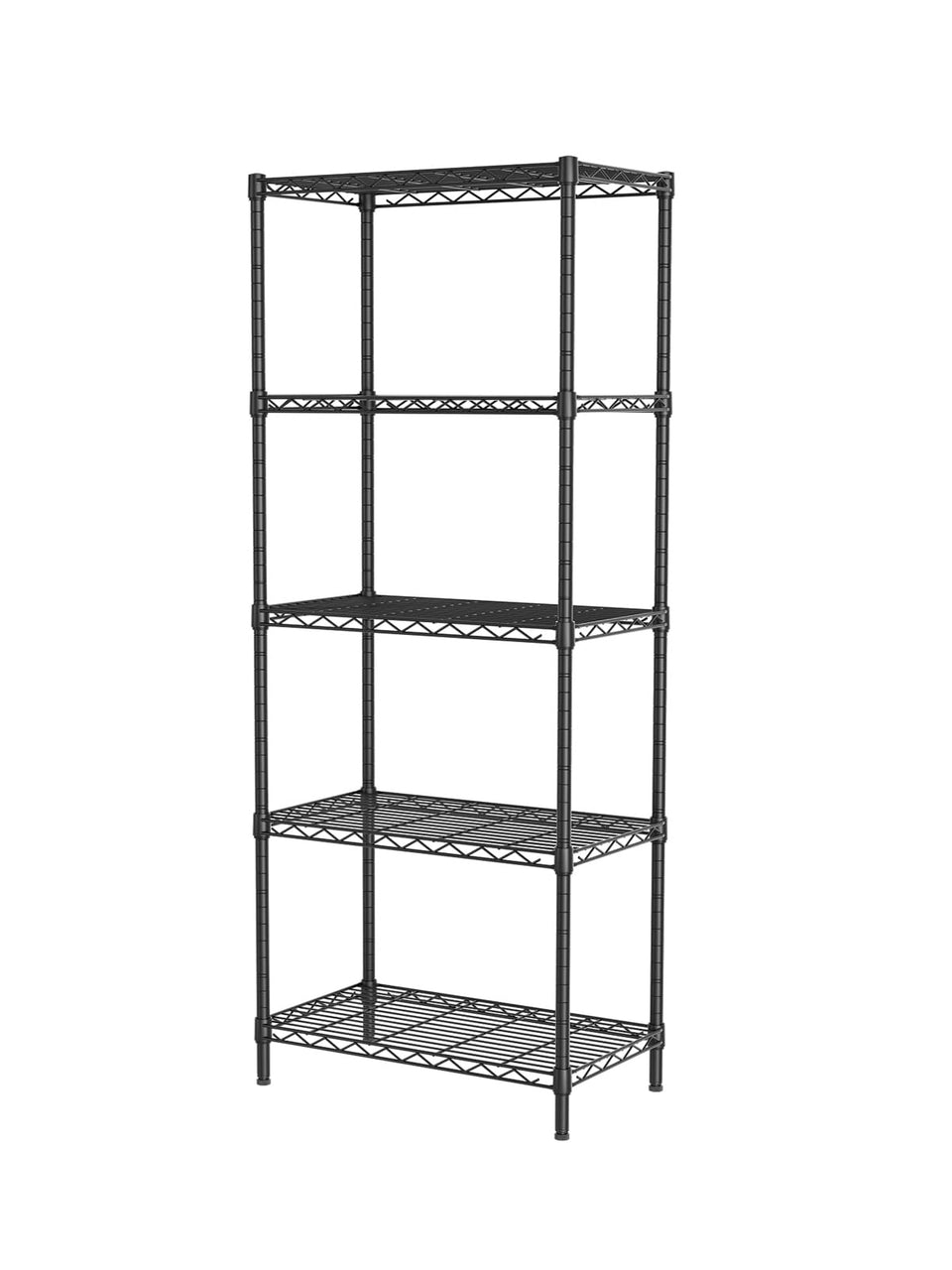 SINGAYE shelf wire 12x22x59 in black, ideal for kitchen and pantry storage.