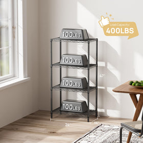 SINGAYE shelving unit organized pantry with containers