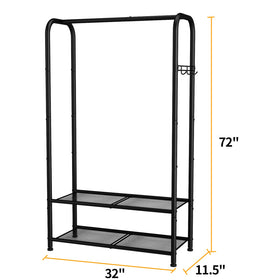 SINGAYE side hook offers extra storage for bags hats and towels