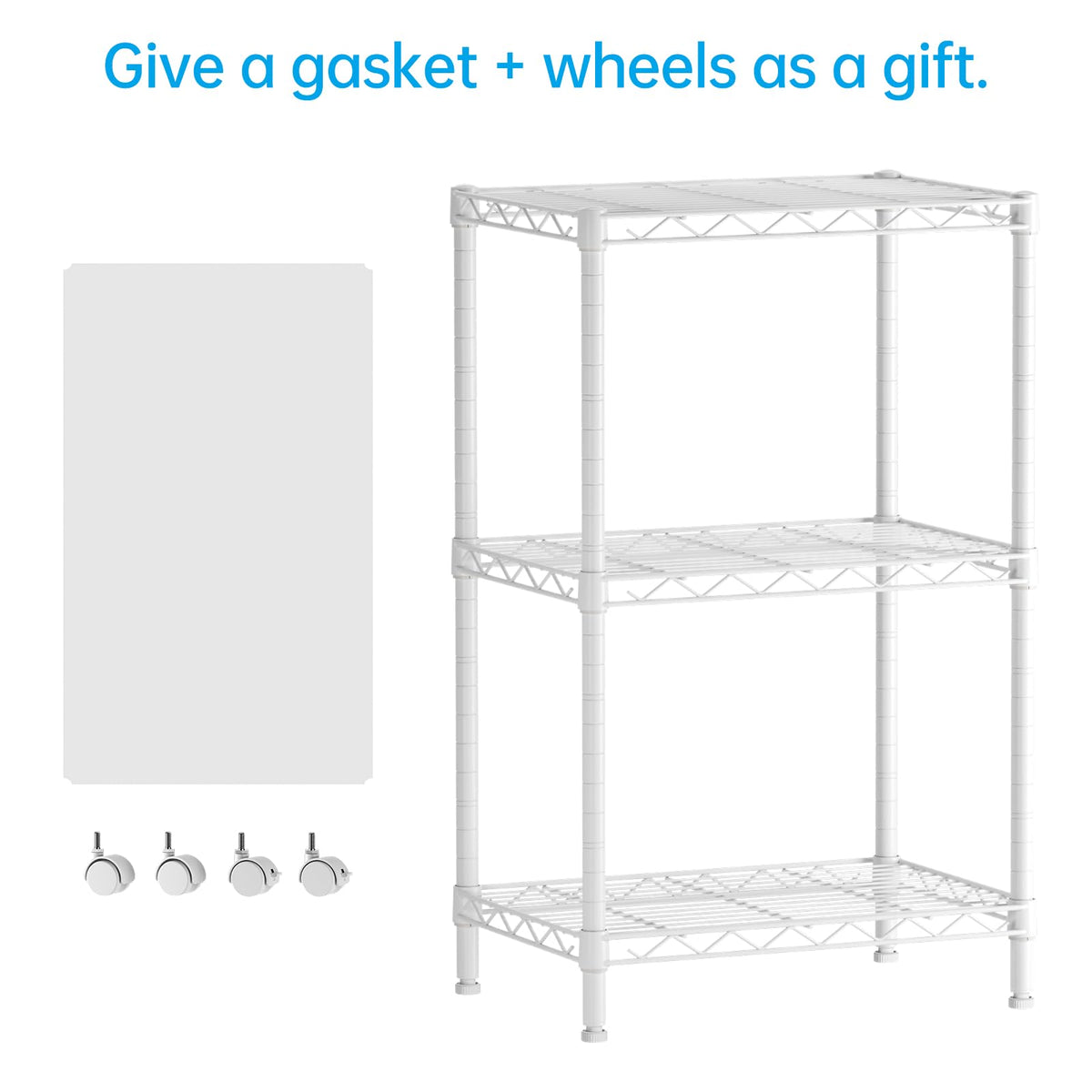 SINGAYE wire shelf closeup shows stainless mesh and rustproof finish.