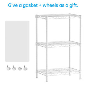 SINGAYE wire shelf closeup shows stainless mesh and rustproof finish.