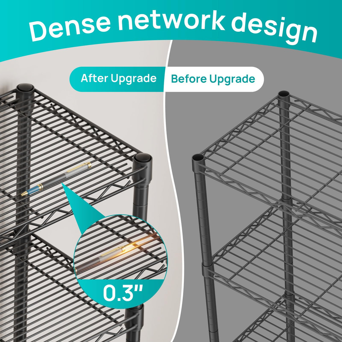 SINGAYE wire shelving demonstrates tool-free assembly for quick setup.