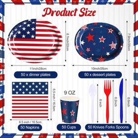 Singhoow dessert plates 4th of July, pair with main plates