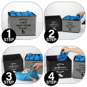 Singhoow foldable nonwoven bin for convenient space-saving shoe storage.