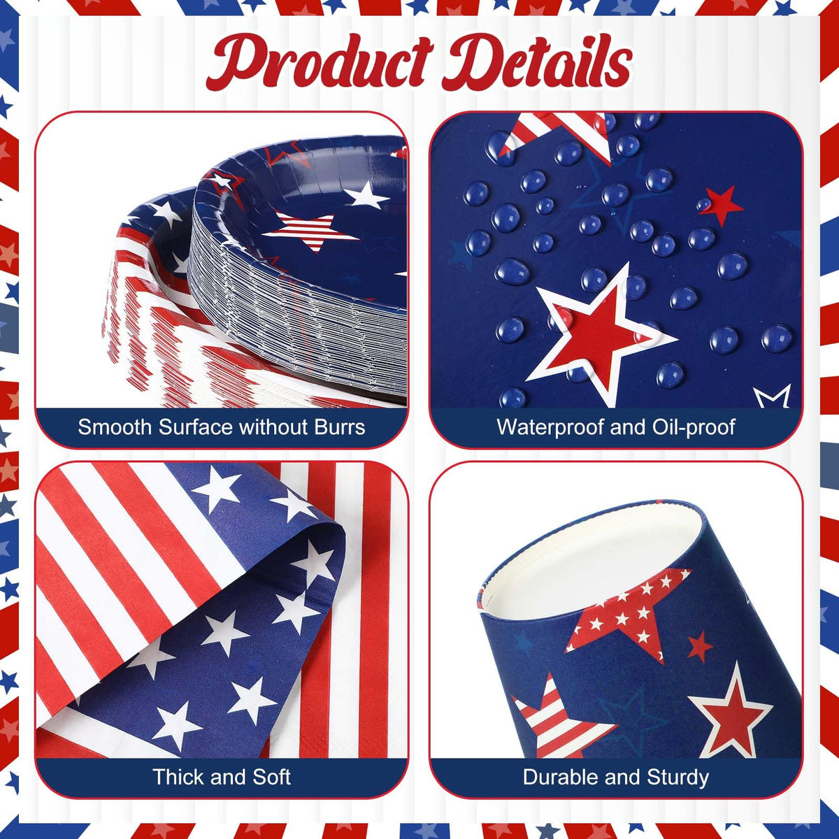 Singhoow USA flag napkins, festive touch for patriotic gatherings