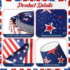 Singhoow USA flag napkins, festive touch for patriotic gatherings