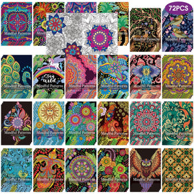 Sinload 72-pcs mindful coloring book bulk cover, ideal party favors and gifts.
