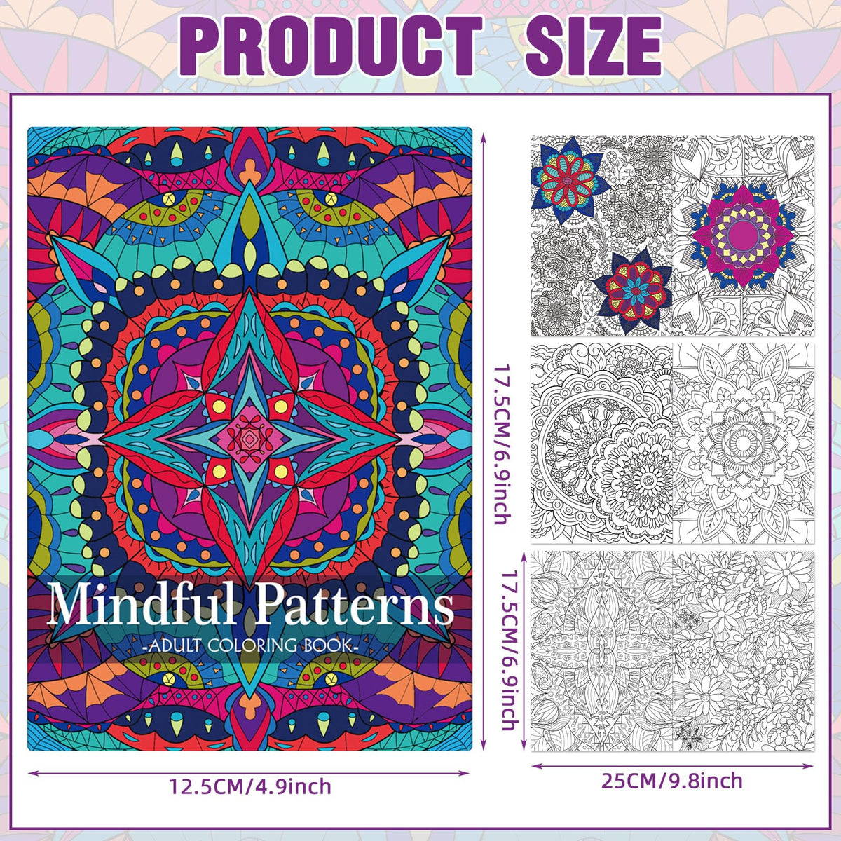Sinload adult coloring pages 24 styles inside, variety for relaxing creative sessions.