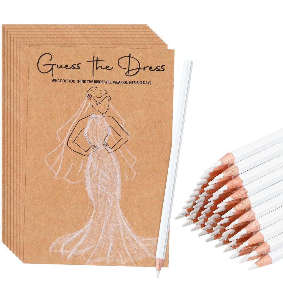 Sinload Guess the Dress game cards packaging shown, ideal for quick party setup and guest participation.