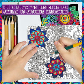 Sinload thick paper, double-sided coloring pages prevent tearing during coloring.