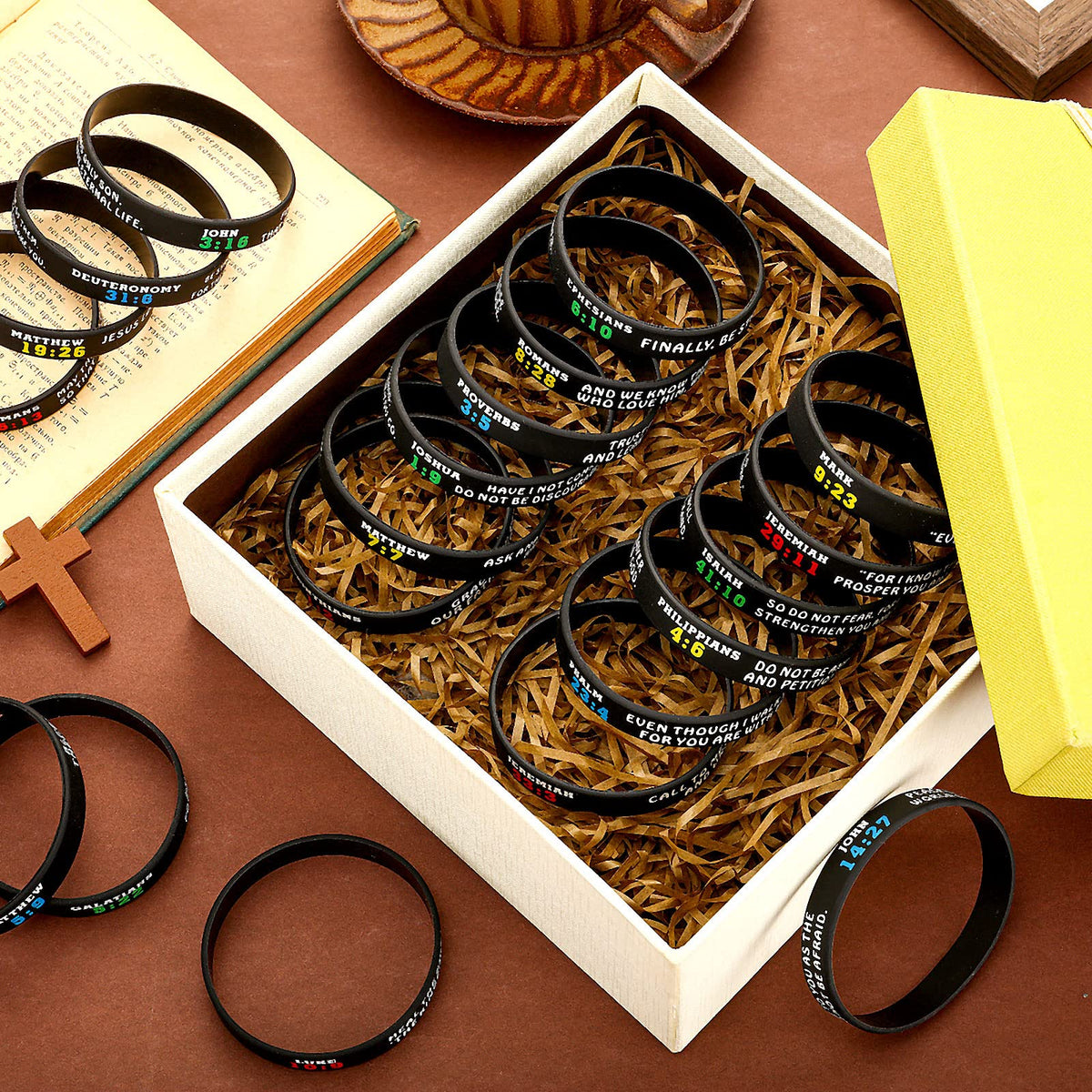 Bulk Sinmoe bracelets packaged as a thoughtful Christian gift