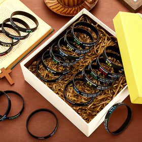 Bulk Sinmoe bracelets packaged as a thoughtful Christian gift