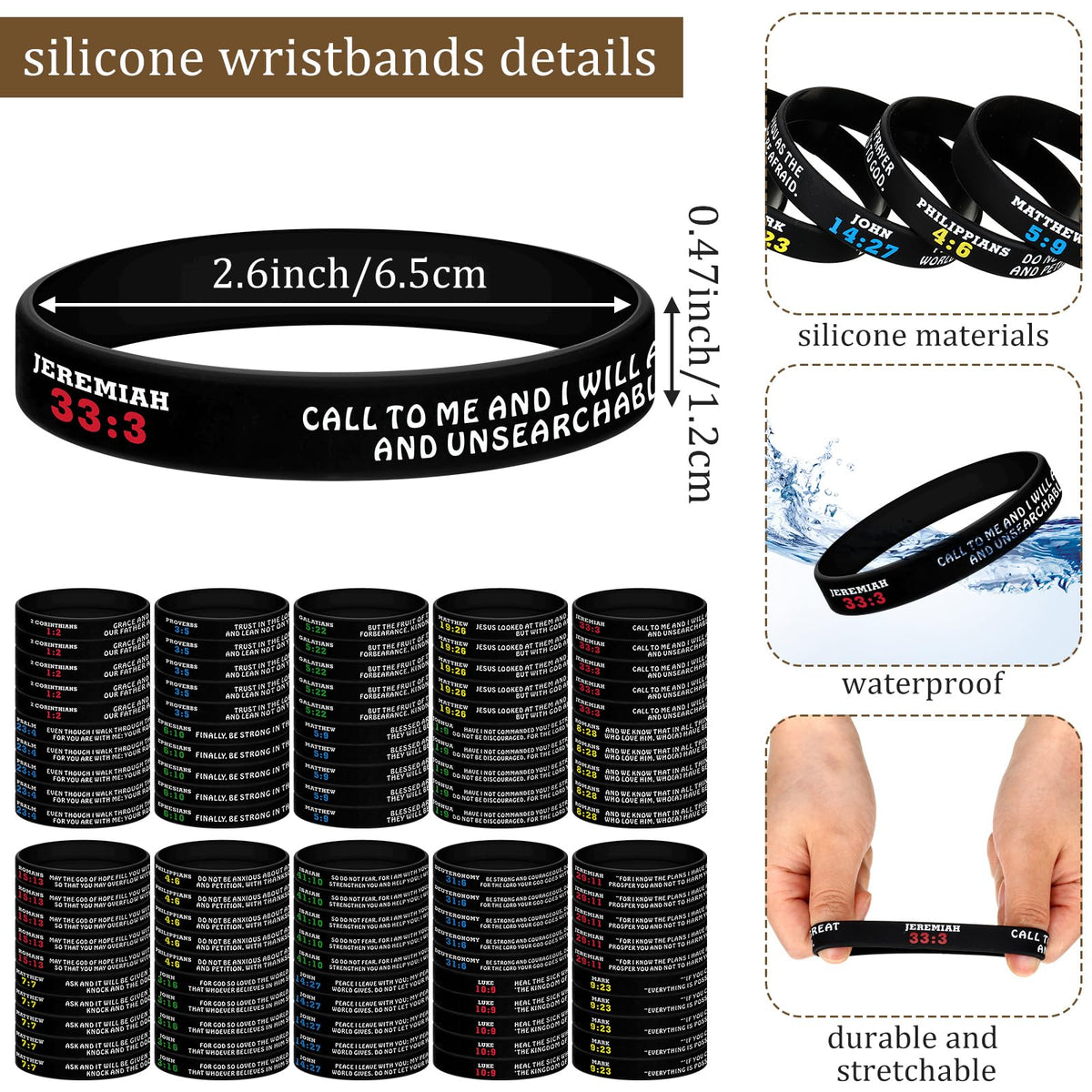 Soft silicone Sinmoe wristbands with durable wear