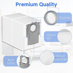 Sinnya 2-layer filtration dust bags capture fine dust effectively.