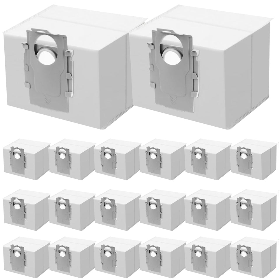 Sinnya 20-pack dust bags for Roborock Q7 compatible, quick swap and cleaner floors.