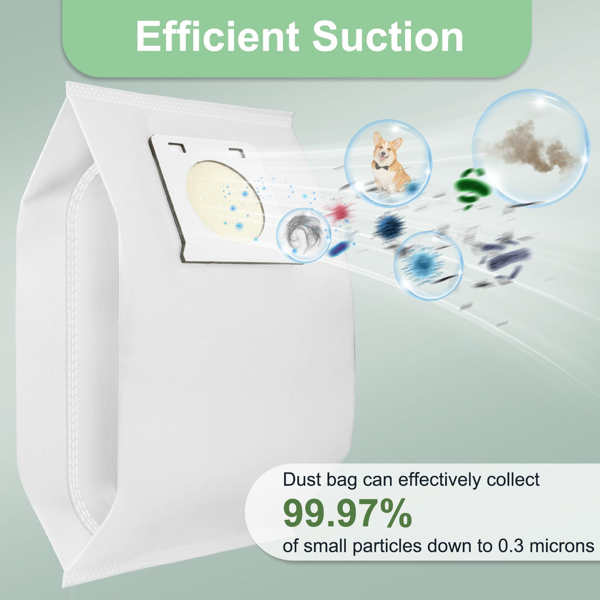 Hands-free disposal action with Sinnya IB600 bags in use