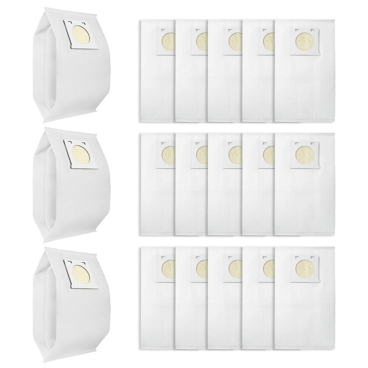 Sinnya IB600 bags pack on display, Kenmore Intuition compatibility highlighted