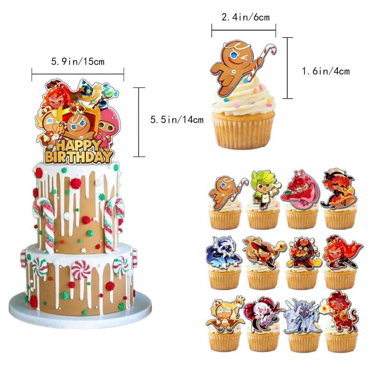Sinrier Cookie Run Kingdom balloons add color and whimsy to party décor.