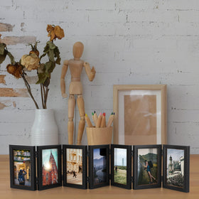 Sintuff 4x6 black collage frame with clear acrylic center