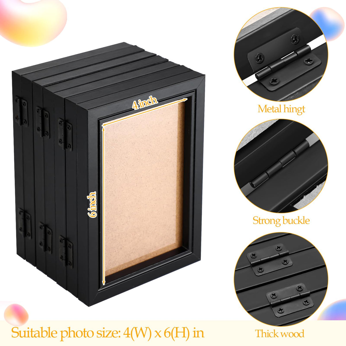 Sintuff wood and acrylic frame combines durability with elegant decor