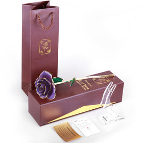 Sinvitron luxury rose decor complements shelves and desks with lavender hue