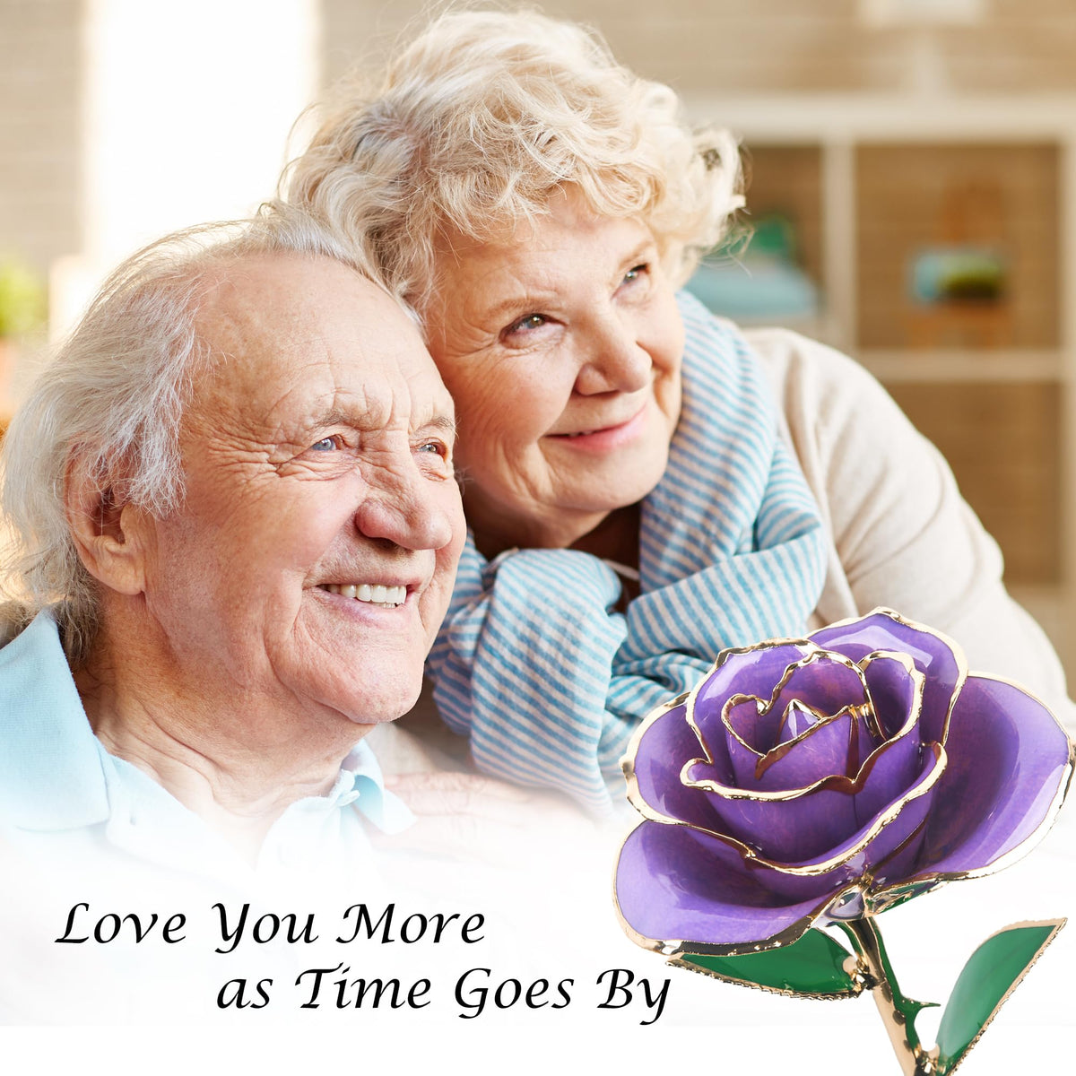 Sinvitron resin-preserved rose wrapped is a ready-to-gift keepsake