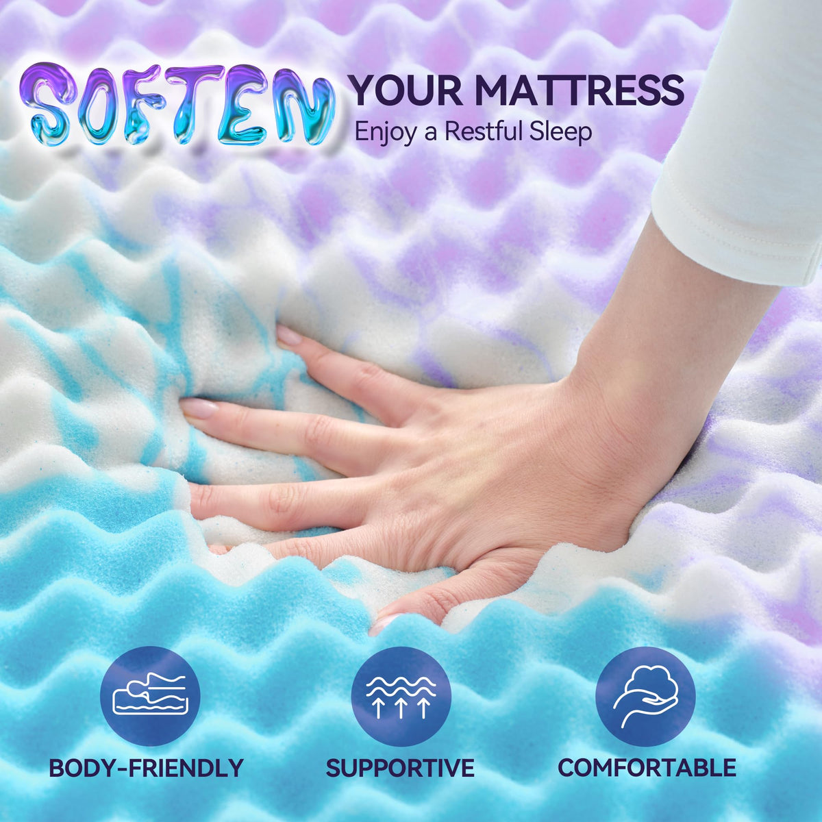 SINWEEK CertiPUR-US certified badge signals durability and safety.