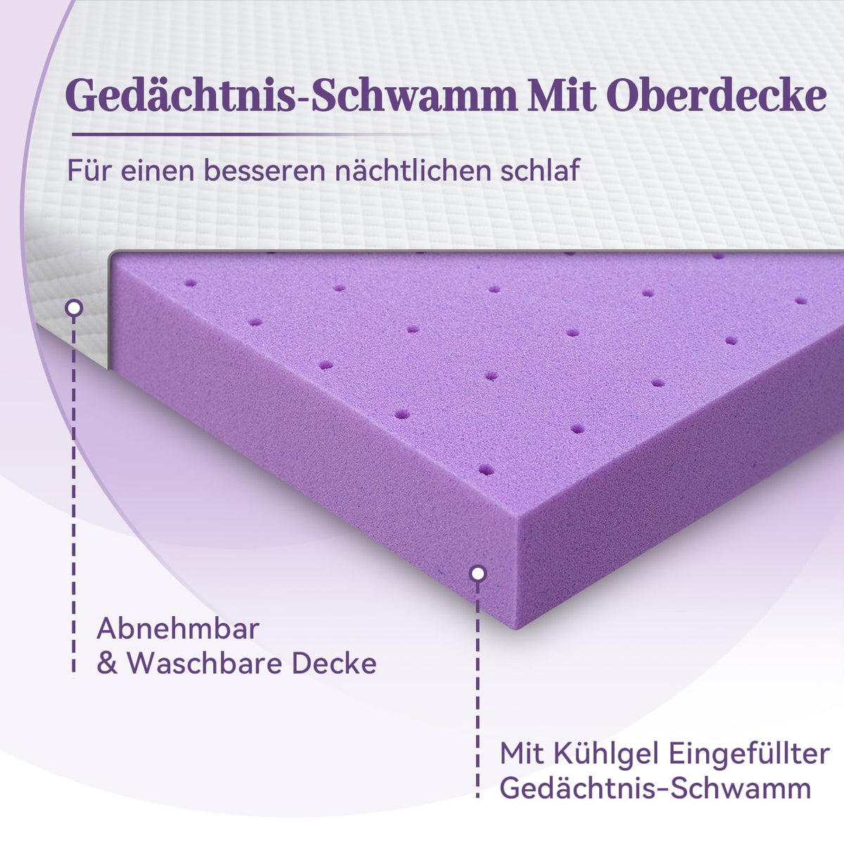 SINWEEK CertiPUR-US memory foam signals safety and durability.