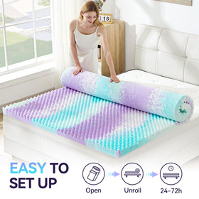SINWEEK colorful wave design adds aesthetic appeal to bedroom.
