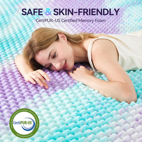 SINWEEK cooling gel-infused foam aids airflow and cooling.