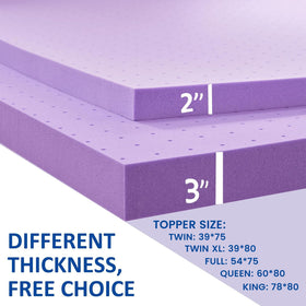 SINWEEK college-dorm twin-xl topper fits dorm beds for improved comfort.