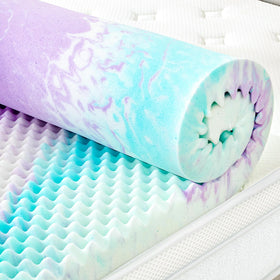 SINWEEK egg crate topper on bed for enhanced comfort and support.