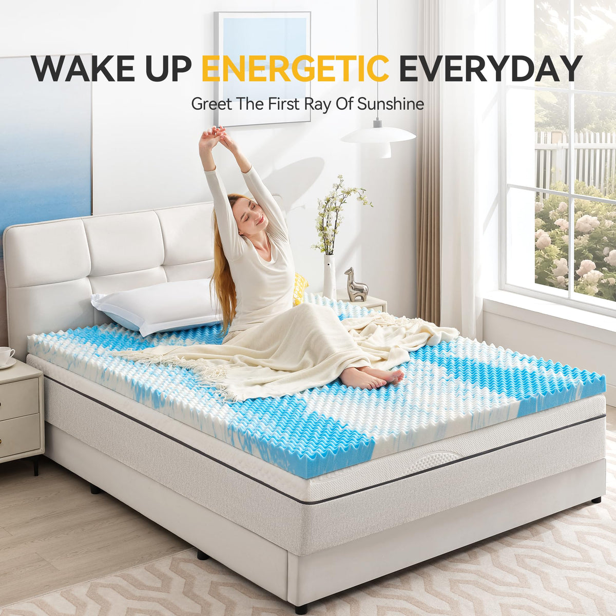 SINWEEK blue wave design adds style to bedroom decor