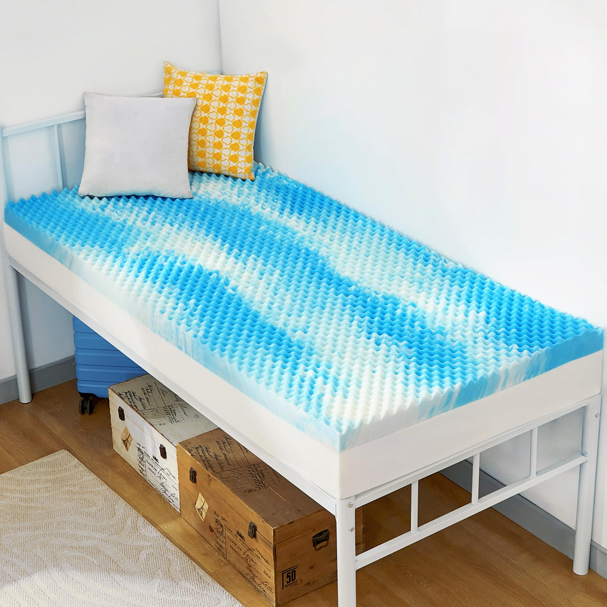 SINWEEK egg crate topper close-up highlighting comfort-focused design and even distribution