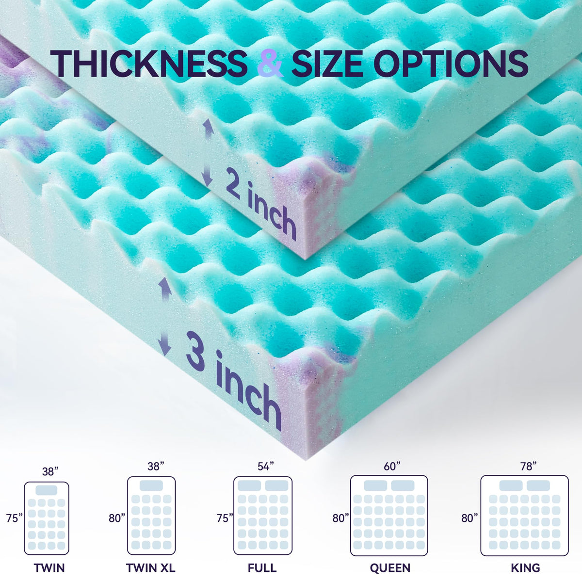 SINWEEK unboxed topper expands to ready-to-use comfort.