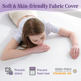 SINWEEK non-slip cover keeps topper in place during nightly movement