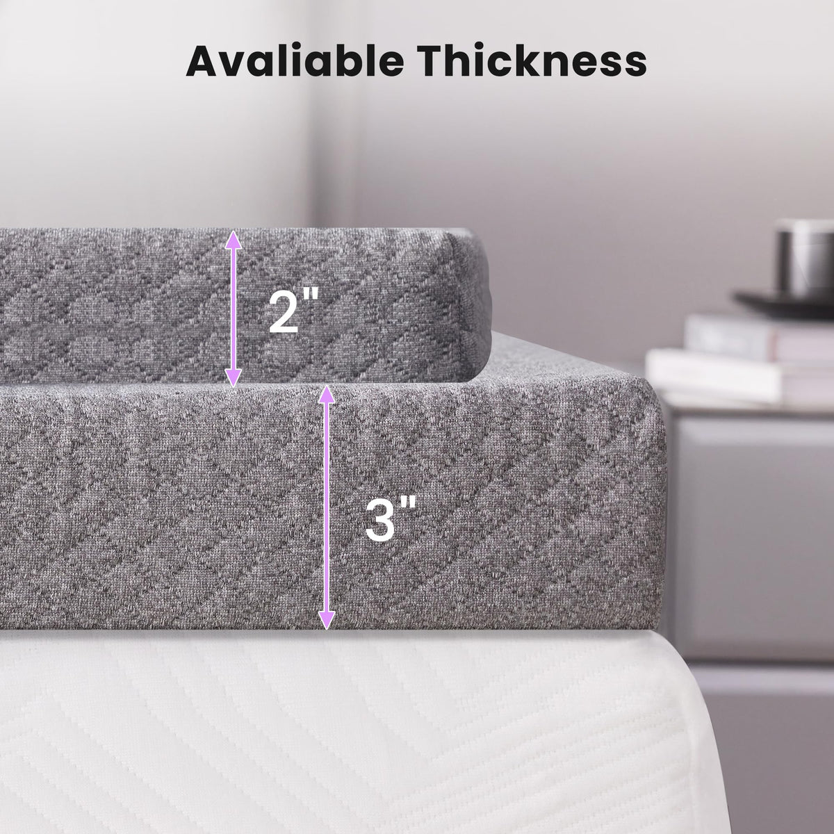 SINWEEK topper on existing mattress illustrates convenient upgrade and setup.