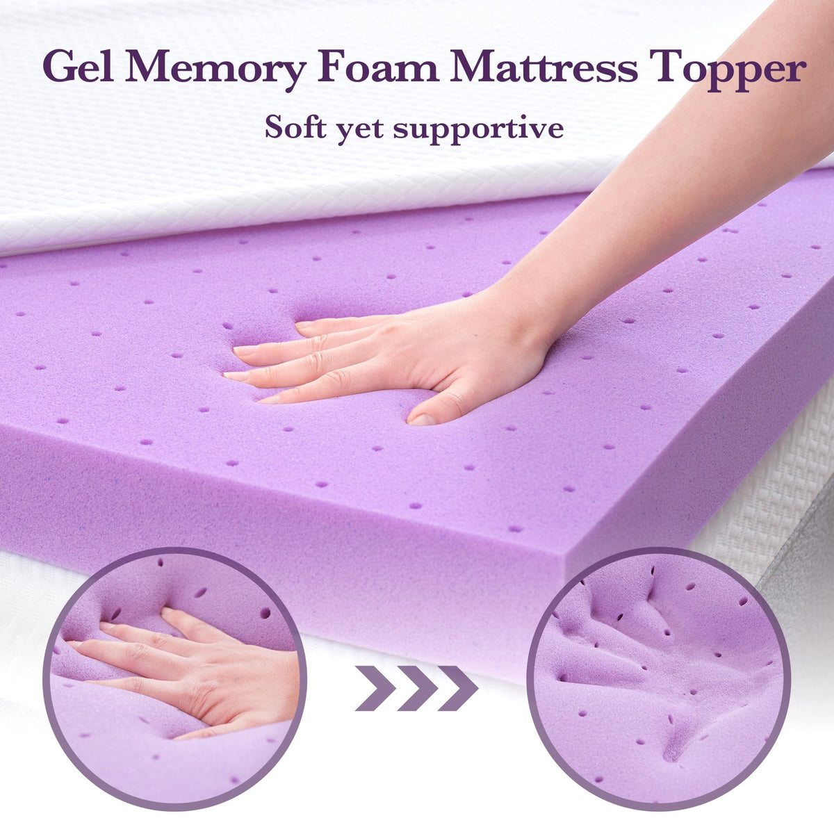 SINWEEK ventilated topper enhances airflow for a breathable surface