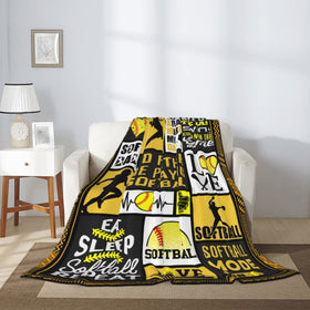 SIOQCKIS softball blanket at campsite provides portable warmth for outdoor trips